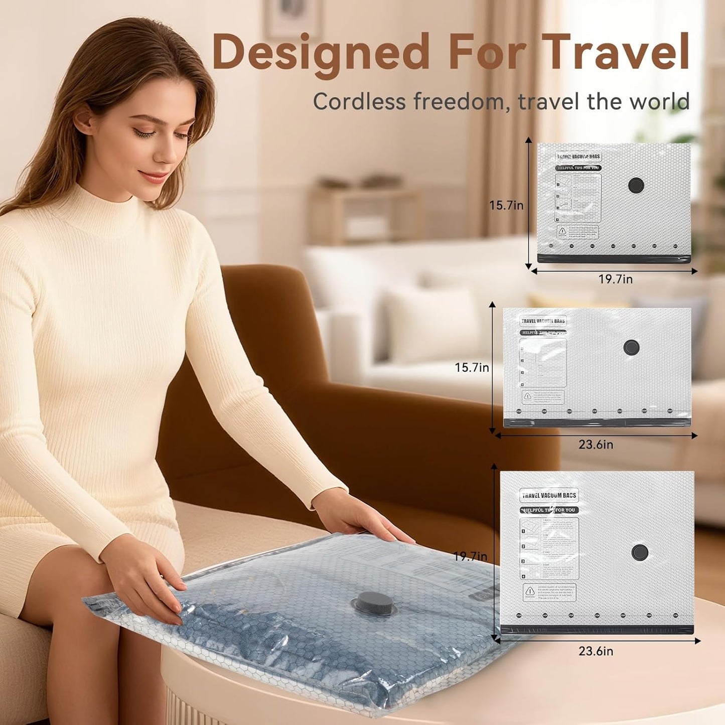 Double Your Suitcase Space. In Seconds