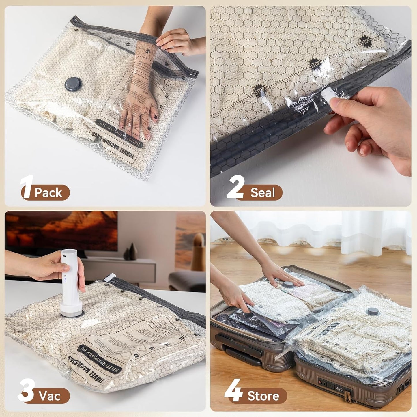 Double Your Suitcase Space. In Seconds