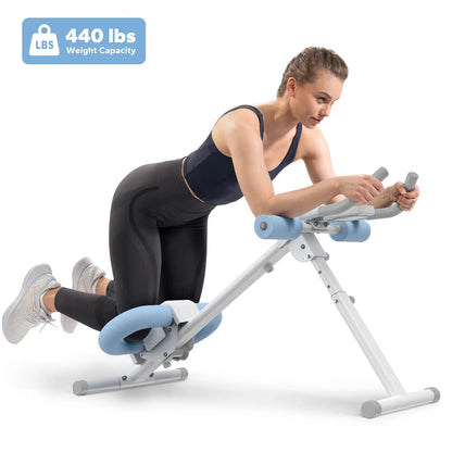 Merach Adjustable Ab Trainer Machine with LCD Monitor