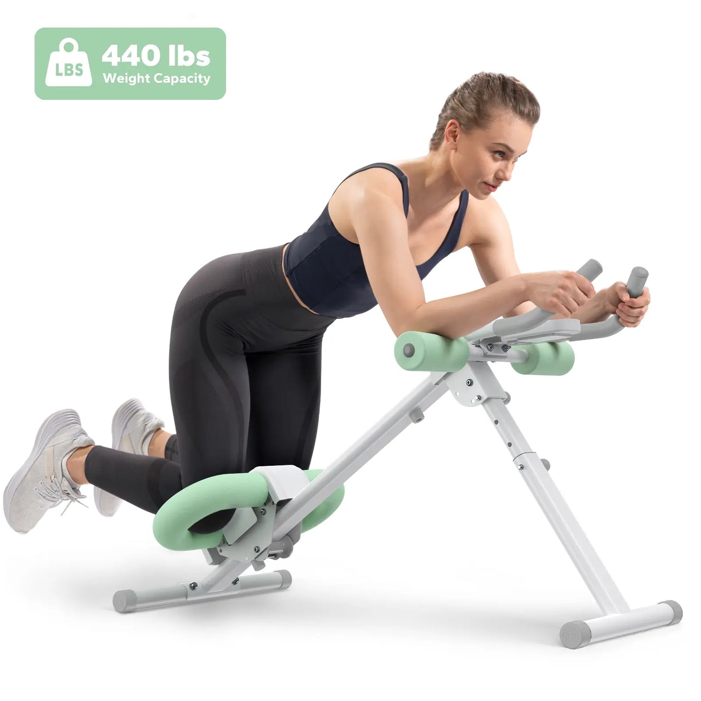 Merach Adjustable Ab Trainer Machine with LCD Monitor
