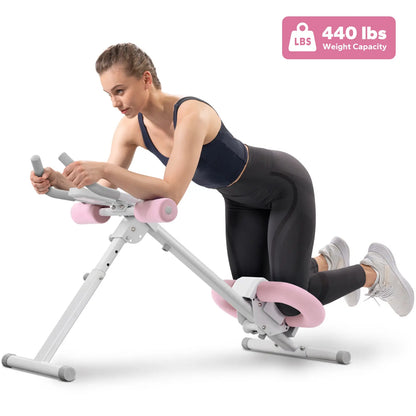 Merach Adjustable Ab Trainer Machine with LCD Monitor