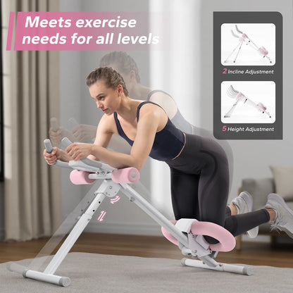 Merach Adjustable Ab Trainer Machine with LCD Monitor
