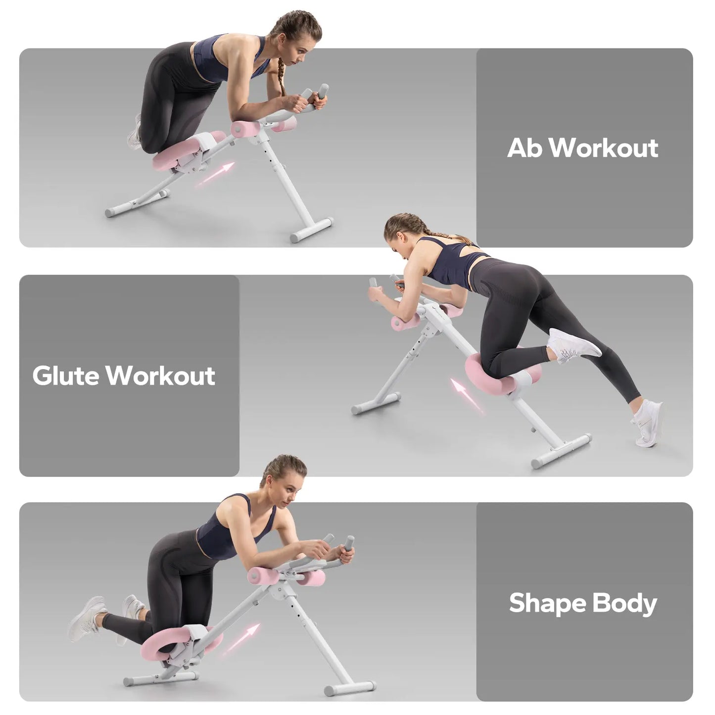 Merach Adjustable Ab Trainer Machine with LCD Monitor