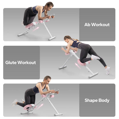 Merach Adjustable Ab Trainer Machine with LCD Monitor