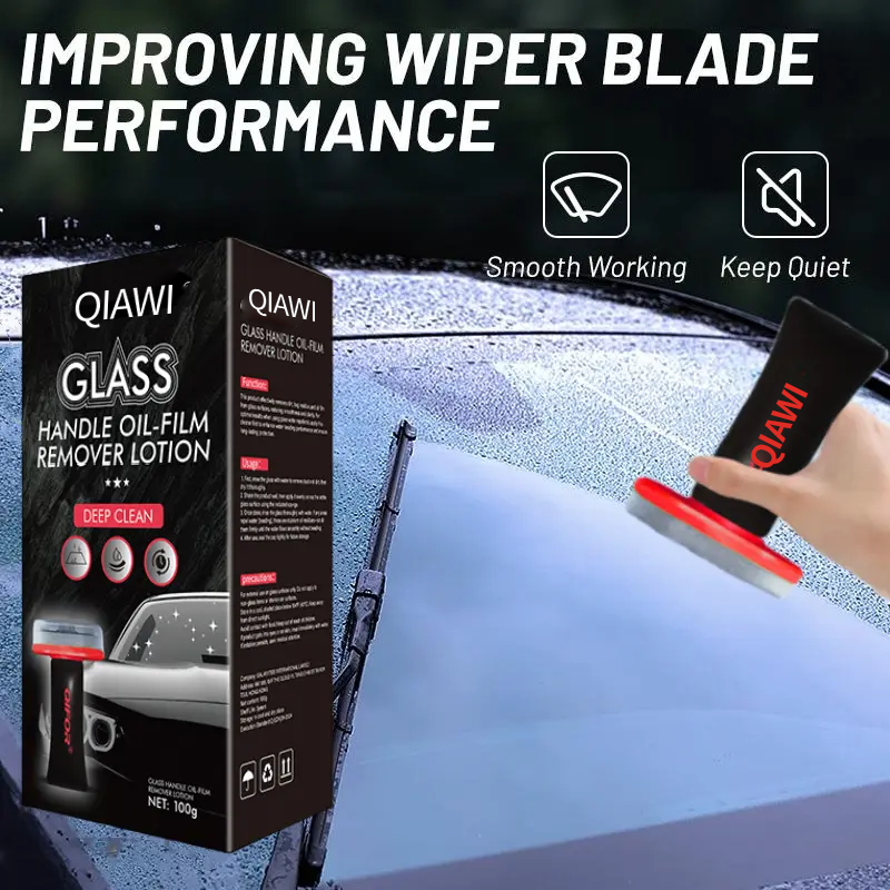 Automotive & All-Surface Glass Oil Film Remover — Fast Cleaning Handheld Decontamination Cream