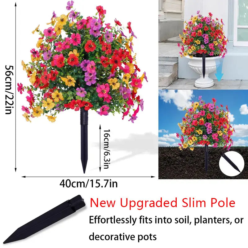 Artificial Flowers for Outdoor Indoor Garden Home Decoration